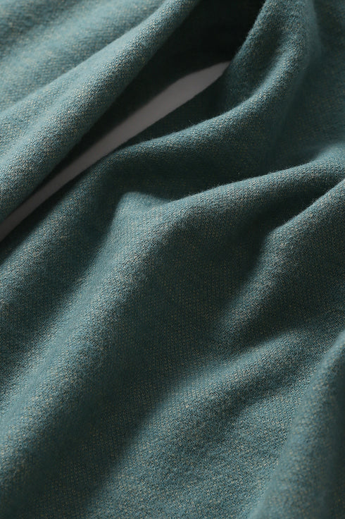 Reversible straight leg pants in cotton blend jacquard